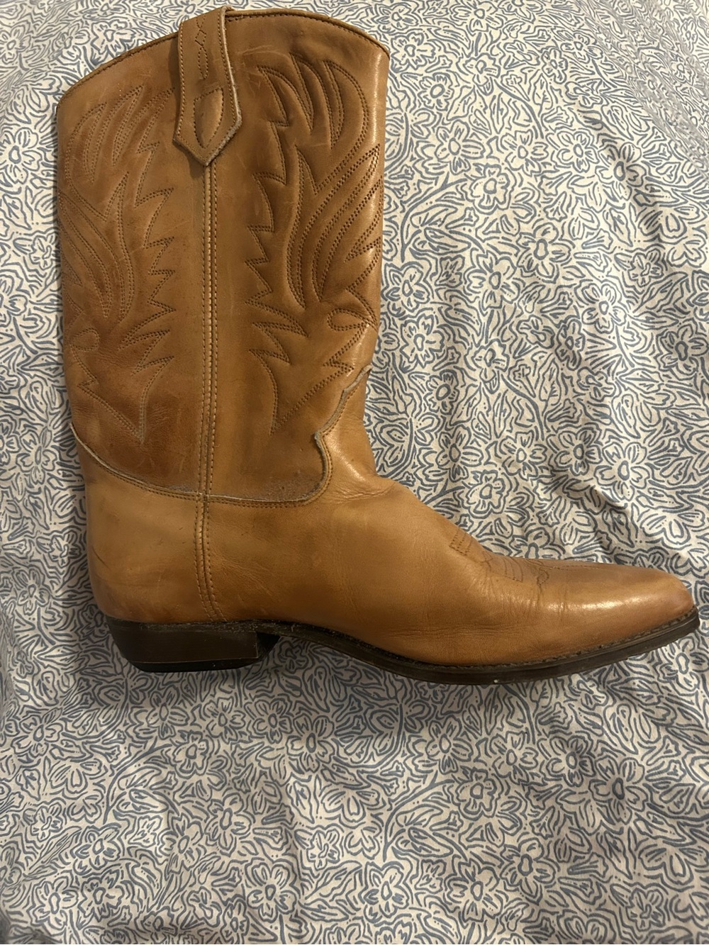 Seychelles Tan Leather Western Heeled Boot